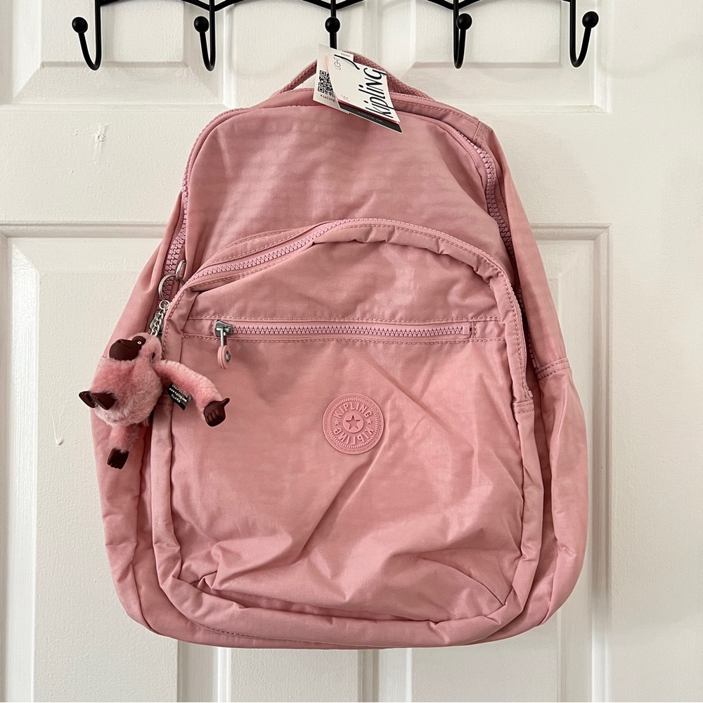 Kipling Seoul Clara Soft Blush Pink Women's Backpack